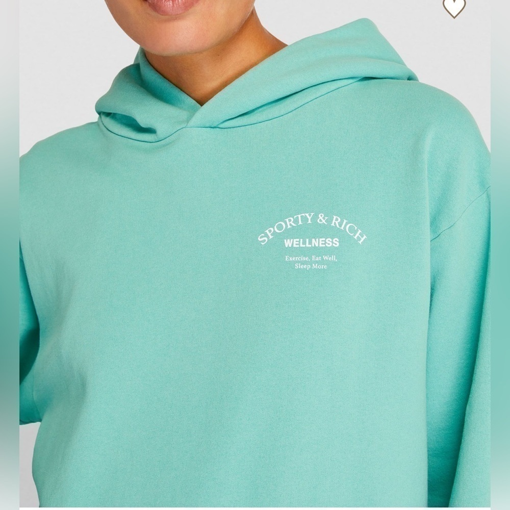 - 🆕SPORTY & RICH
Green 'Wellness Studio' Hoodie